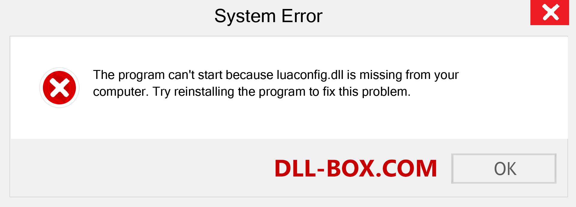  luaconfig.dll file is missing?. Download for Windows 7, 8, 10 - Fix  luaconfig dll Missing Error on Windows, photos, images