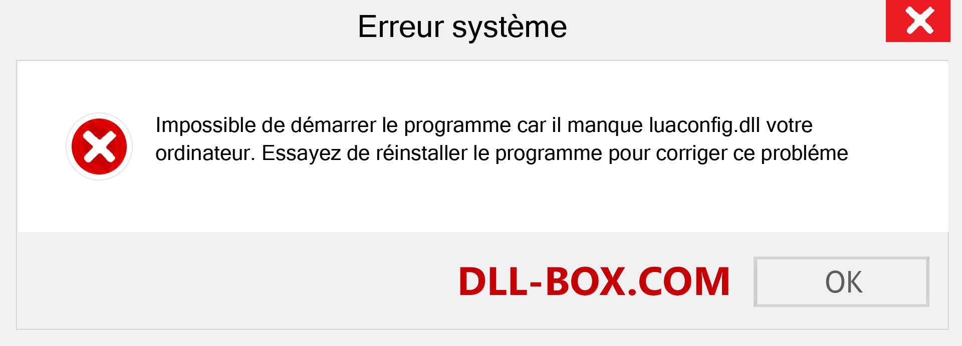 Le fichier luaconfig.dll est manquant ?. Télécharger pour Windows 7, 8, 10 - Correction de l'erreur manquante luaconfig dll sur Windows, photos, images